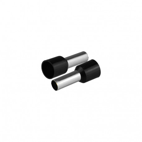 Isoleeritud juhtmeotsahülss juhtmetele 1x10mm², hülsi pikkus 21,5mm, 50tk, must