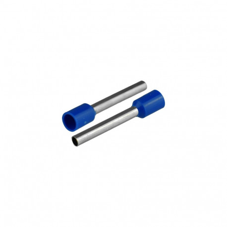 Isoleeritud juhtmeotsahülss juhtmetele 12,5mm2, hülsi pikkus 25,2mm, 50 tk, sinine