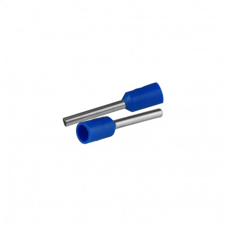 Isoleeritud juhtmeotsahülss 10,75mm2 juhtmetele, hülsi pikkus 16,4mm, 20tk, sinine