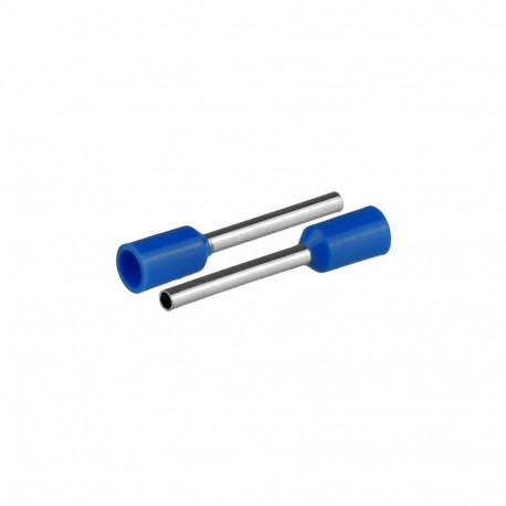 Isoleeritud juhtmeotsahülss 10,5mm² juhtmetele, hülsi pikkus 18mm, 50tk, sinine