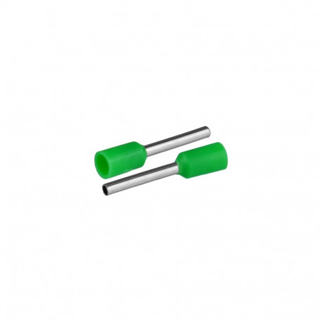 Isoleeritud juhtmeotsahülss 10,75mm², hülsi pikkus 16,4mm, 50tk, roheline