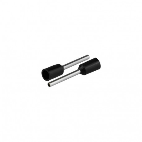 Isoleeritud juhtmeotsahülss juhtmetele 10,5mm², hülsi pikkus 16mm, must, 50 tk