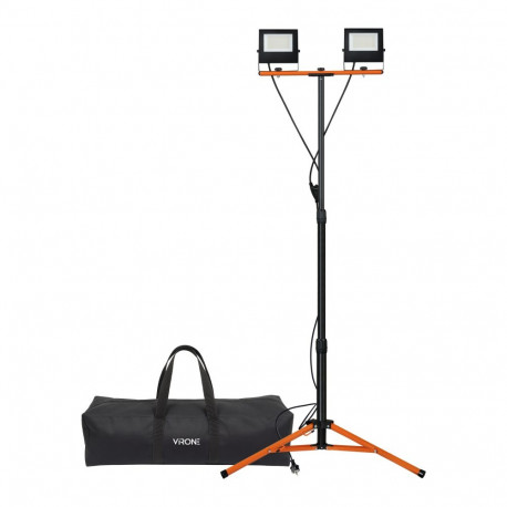 NIVALIS PRO LED-prožektorite komplekt 2 × 30W statiivi, juhtme ja kotiga