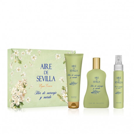 AIRE SEVILLA FLOR DE NARANJO Y NARDO ESTUCHE 3 pz