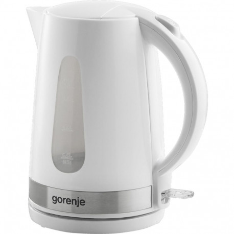 GORENJE Kettle K17WE Electric, 2200 W, 1.7 L, Plastic + metal, 360 rotational base, White