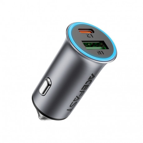 Acefast Acefast B16 95W USB-A + USB-C Car Charger - Gray