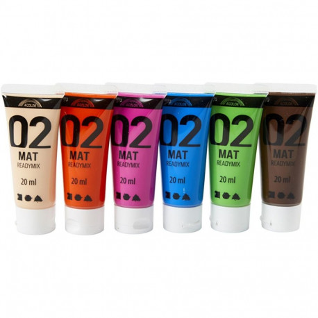 Akrüülvärv, matt, ReadyMix lisvärvid, 6 × 20 ml, Creativ