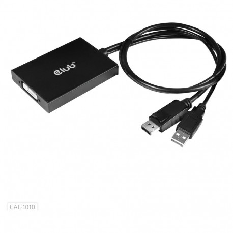 "Club3D Adapter DisplayPort > DVI-D (Active Dual) St/Bu retail"