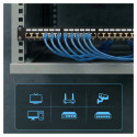 "Extralink CAT6 STP Patchpanel V2, 24 Ports"