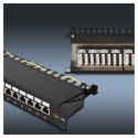 "Extralink CAT6A STP Patch panel 24 port - Cable - CAT 6a"