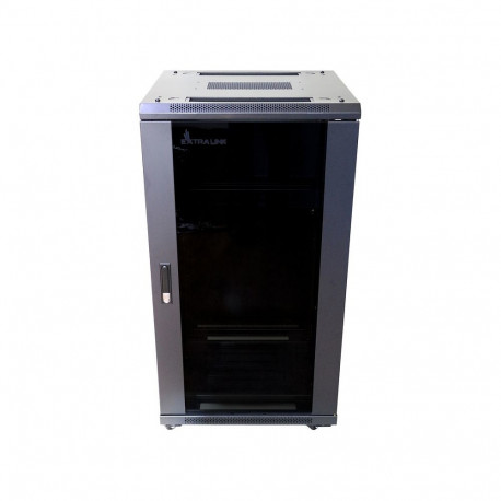 "Extralink 22U 600x800 Schwarzer Rack-Schrank"