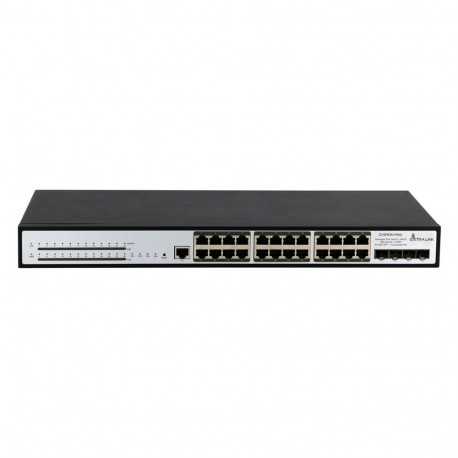 Extralink PoE-lüliti Chiron Pro 24x RJ45 1000Mb/s 4x SFP+ L3 haldatav 370W