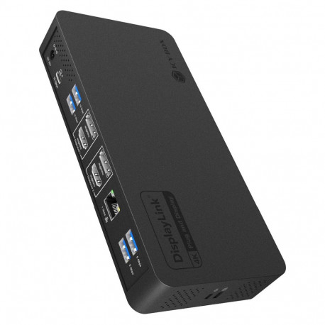 11-in-1 sülearvuti dokkimisjaam, DL6950 kiip, 2x video (2x DP/HDMI® 4K@60Hz), 96W PD hostile, Gigabi