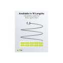 goobay LAN-kaabel CAT6A 1m, hall