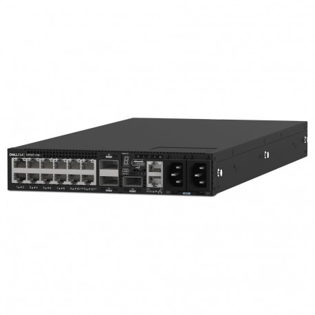 DELL EMC serveri võrgulüliti S4112T 12 x 10GBaseT 3 x 100GbE QSFP28 IO to FAN 2 x AC PSU OS10