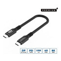 USB-C–USB-C kaabel 0.15m