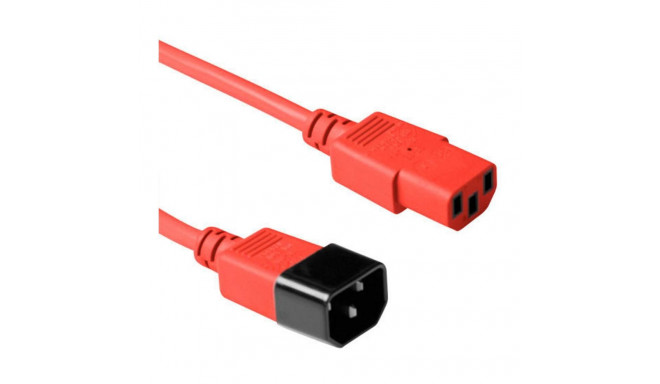 "Red power cable C14 to C13,"