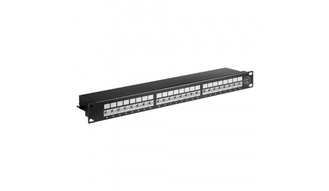 "CAT6a 24 port 19"" Patch Panel,"