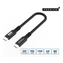 USB-C–USB-C kaabel 0,15m