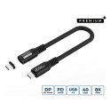 USB-C–USB-C kaabel 0,15m