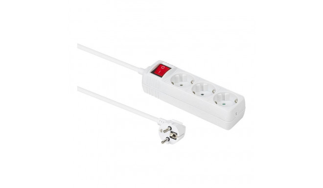 "3-way Schuko Socket 1,5M White"