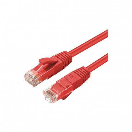 "CAT6A UTP 0.5m Red LSZH"