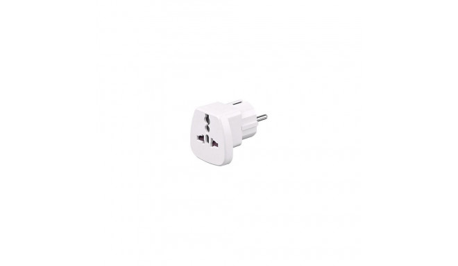 Universaalne reisiadapter, valge