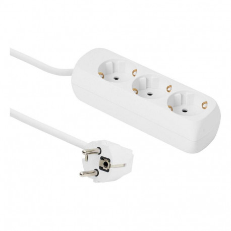 "3-way Schuko Socket 3M White"