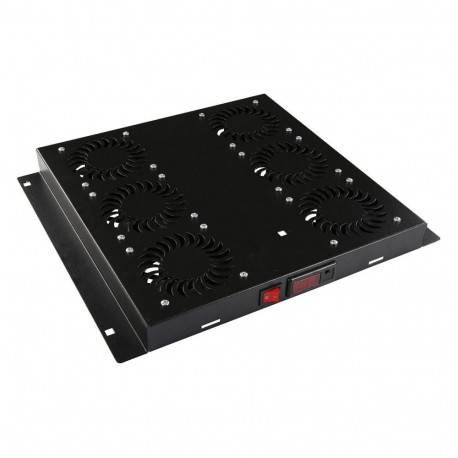 "6 FANS DIGITAL THERMOSTAT CONTROLLED FAN MODULE BLACK"