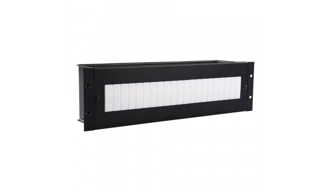 "3U 19inchELECTRICAL/DIN RAIL MODULE BLACK"