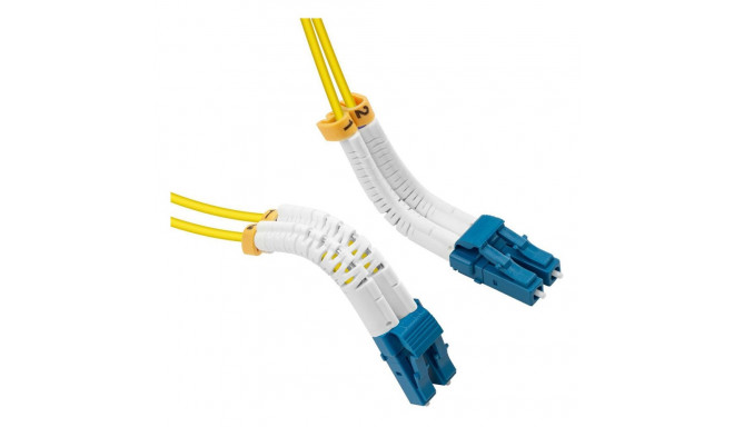 "Bendable LC-LC Singlemode Fibre Cable Duplex 2m OS2"