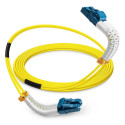 "Bendable LC-LC Singlemode Fibre Cable Duplex 2m OS2"