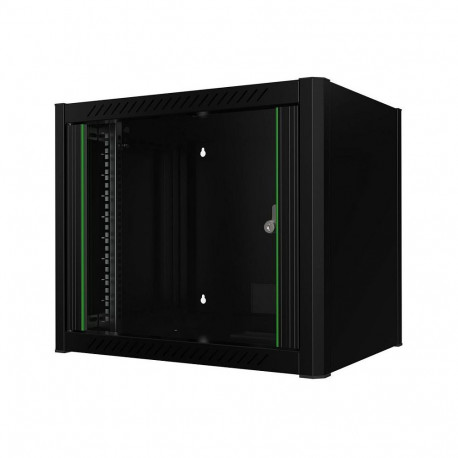 19inch 9U seinakinnitusega rack 600 X 450 X 512mm, must