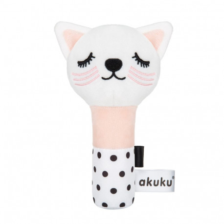 Akuku Soft plush rattlesqueaker Cat A0705