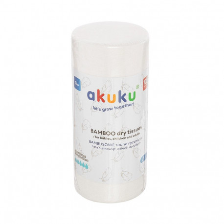 Akuku BAMBOO Dry tissues 18x25cm 100pcs A0687