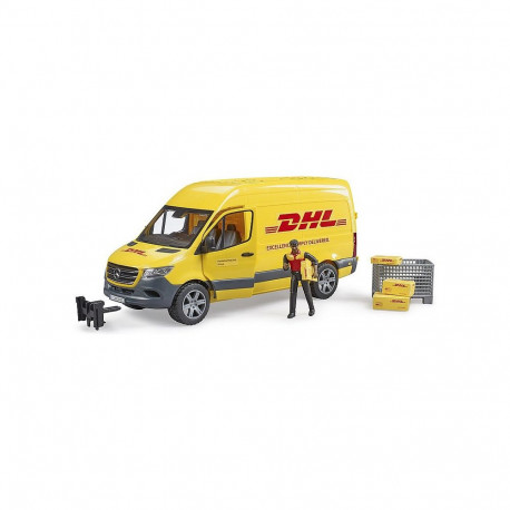 "BRUDER MB Sprinter DHL mit Fahrer (gelb)"