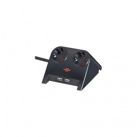 Brennenstuhl lauapistikupesa 2x 1.8m 2 USB-porti 2100mA