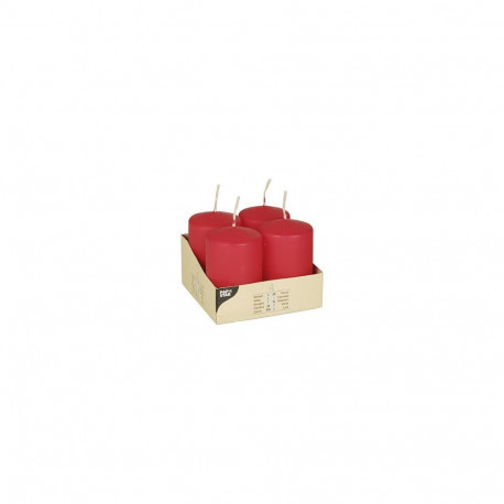 "CANDLE PAPSTAR Stumpenkerzen 8 cm rot"
