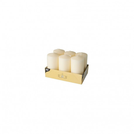 "CANDLE PAPSTAR Stumpenkerze 11.5 cm creme"