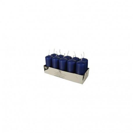 "CANDLE PAPSTAR Stumpenkerzen 9 cm dunkelblau"