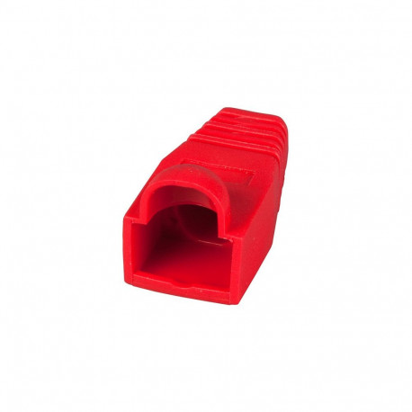 RJ45 paindekaitsekate, lukustusriivi kaitsega, punane, VPE 100