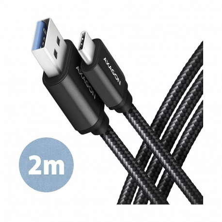 AXAGON USB-C–USB-A 3.2 Gen 1 kaabel BUCM3-AM20AB 2m, must