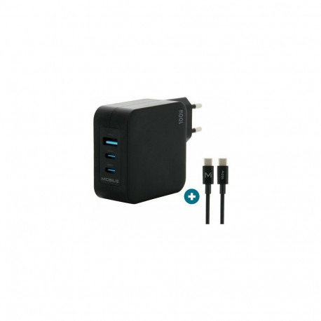 laadija 100W 2USB C 1USBA GaN kaabel 100W