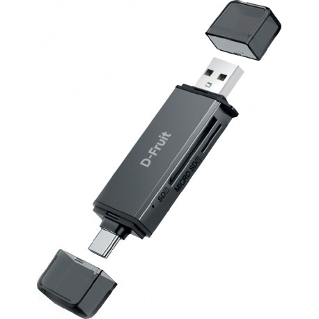 D-Fruit memory card reader USB-C/USB-A DF188