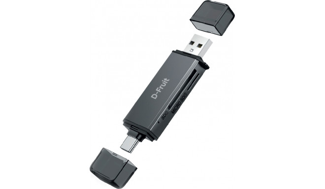 D-Fruit mälukaardilugeja USB-C/USB-A DF188
