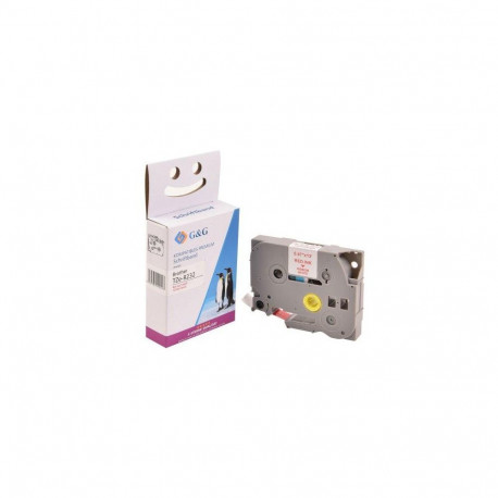 G&G 18777 label-making tape Red on white TZe