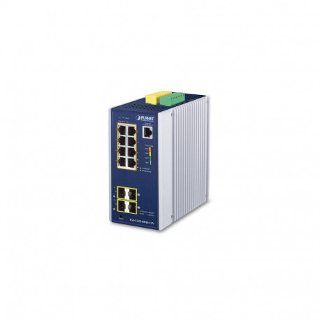 PLANET Industrial 8-Port GE PoE+ 2*1G SFP+ 2*2,5G SFP - 8-Port Managed L2+ Gigabit Ethernet (10/100/