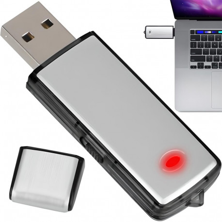 Dyktafon szpiegowski mini podsłuch pendrive rejestrator głosu usb 8gb 16h -e285