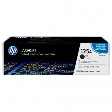 "HP 125A CB540AD black Doppelpack"