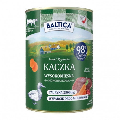 BALTICA märg kassitoit Piirkondade maitsed Duck Mono 400g